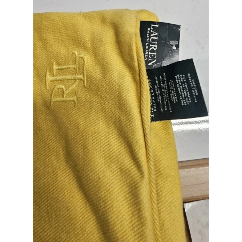 NWT LAUREN RALPH LAUREN 100% cotton cushion‎ cover textured twill 22x21.5